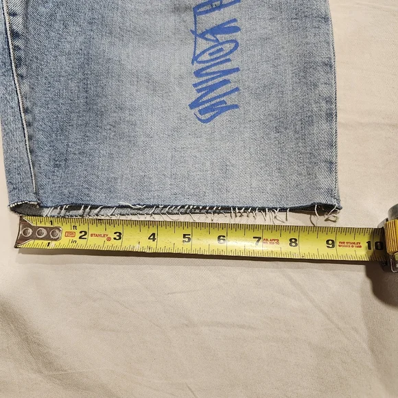 ZARA Mens Relaxed Shorts in Painted Denim - size 34 - Picture 11 of 11